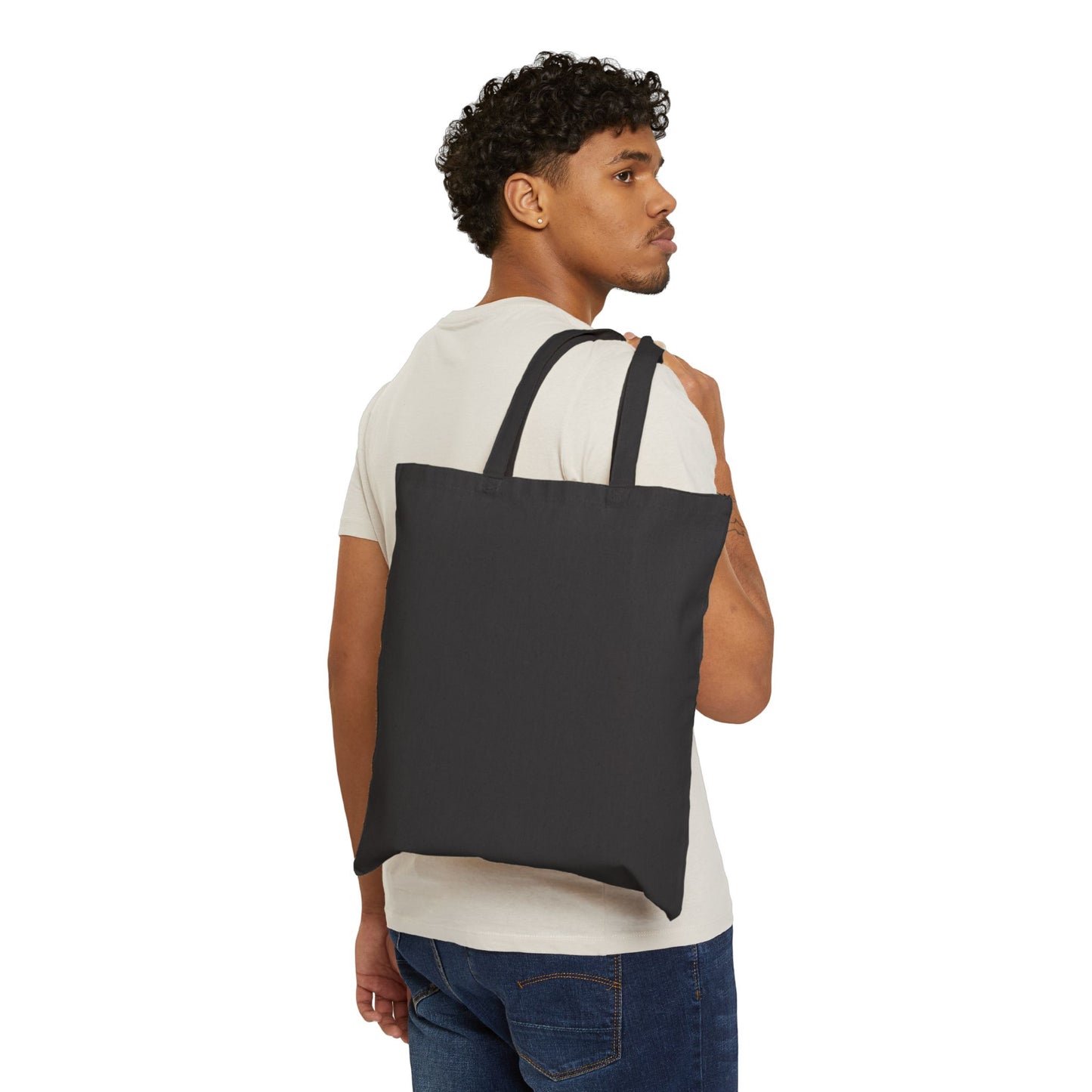 Cotton Canvas Tote Bag - Durable 15"x16" Eco-Friendly Shopping Bag