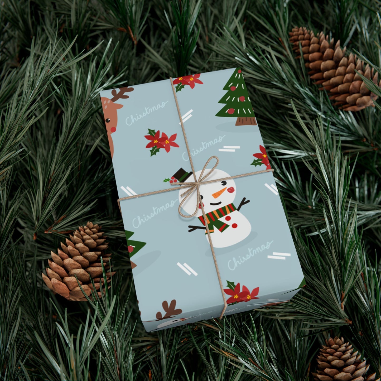 Christmas gift wrap paper