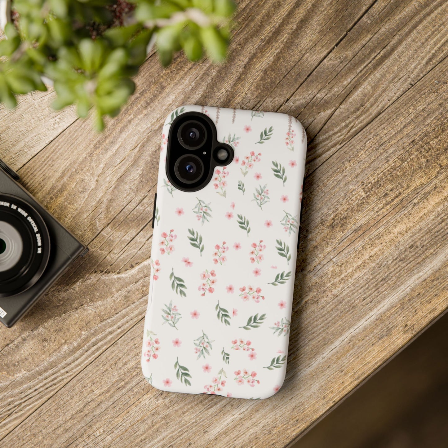 Floral Phone Case - Tough Cases, Flower Phone Cover, Cute Cell Phone Case, Nature Design, Eco-Friendly Mobile Protection
