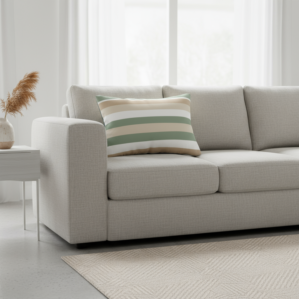 Lumbar Pillow - Modern Striped Cozy Home Decor Accent