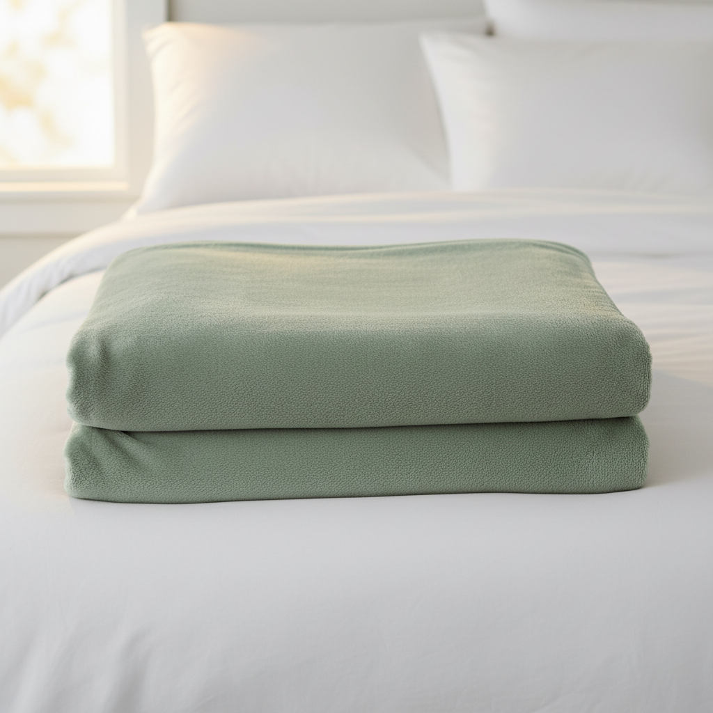 Minky Blanket - Sage Green Cozy Blanket for Ultimate Comfort