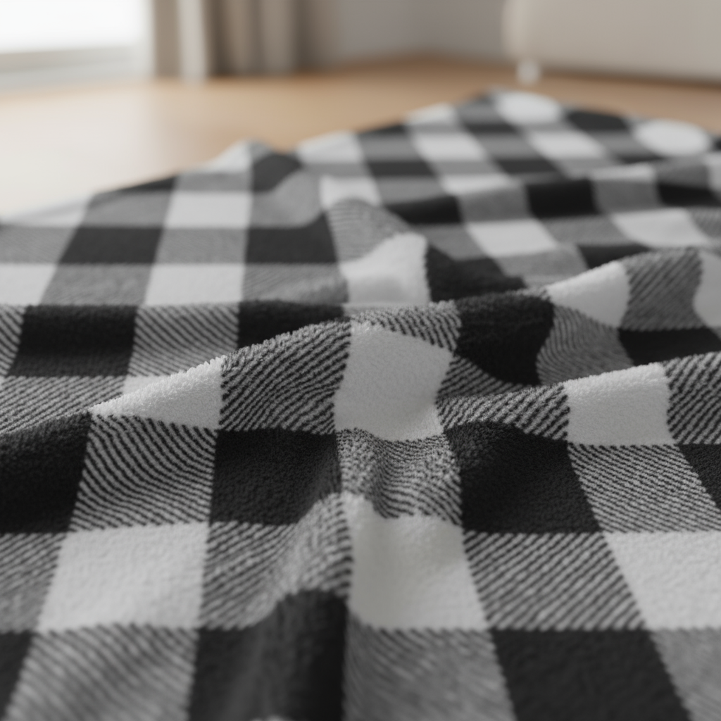 Plaid Minky Blanket
