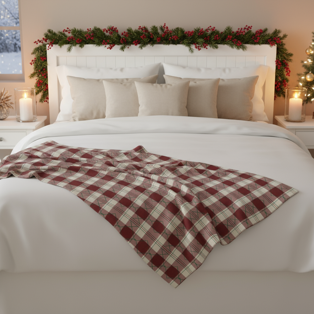 Sherpa Blanket - Cozy Classic Plaid Design