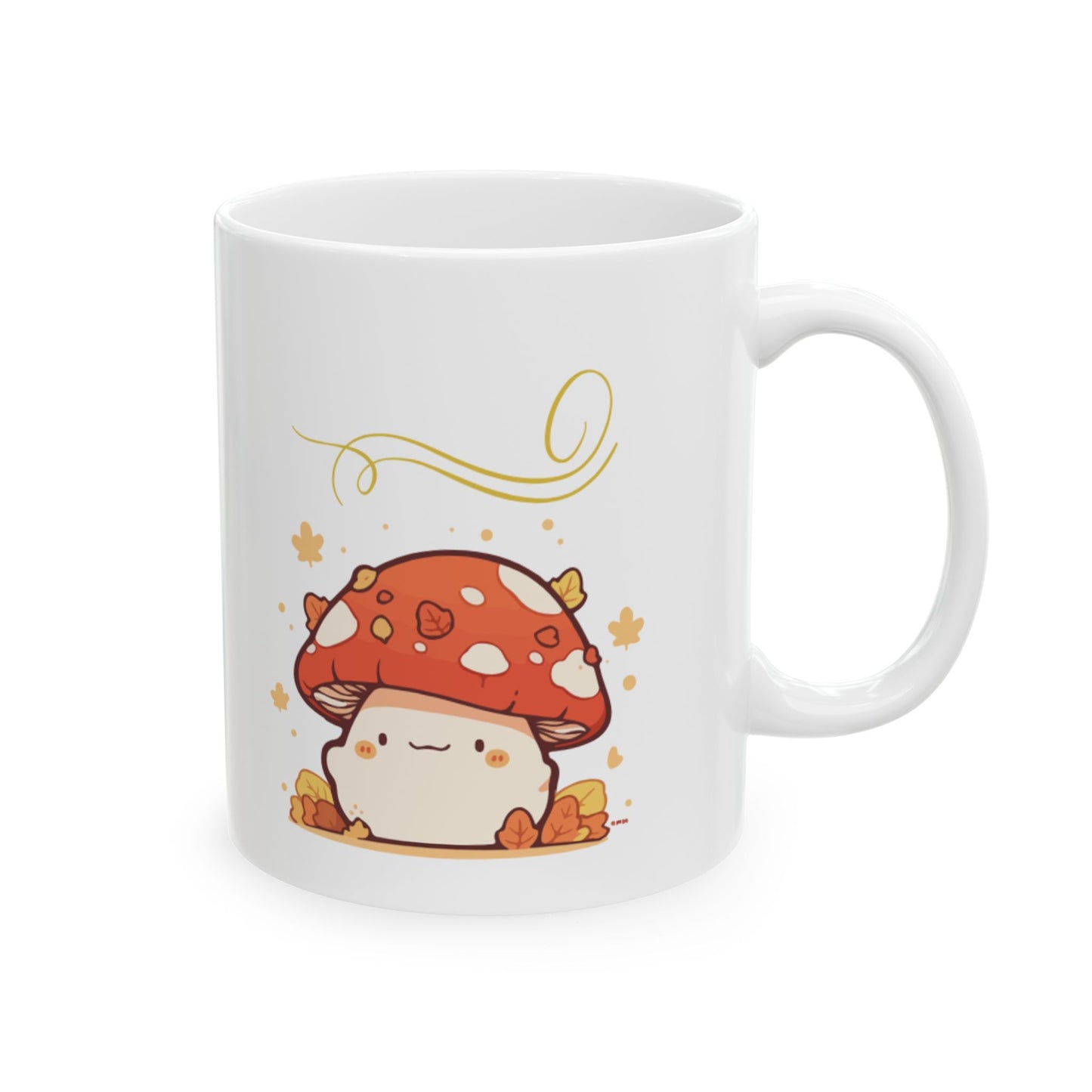 Keramiktasse mit Herbstmotiv