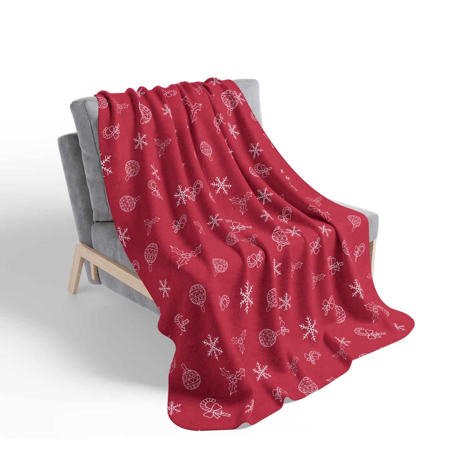 Holiday Fleece Sherpa Blanket
