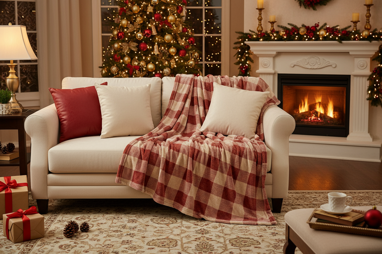 Classic Plaid Set Living Room