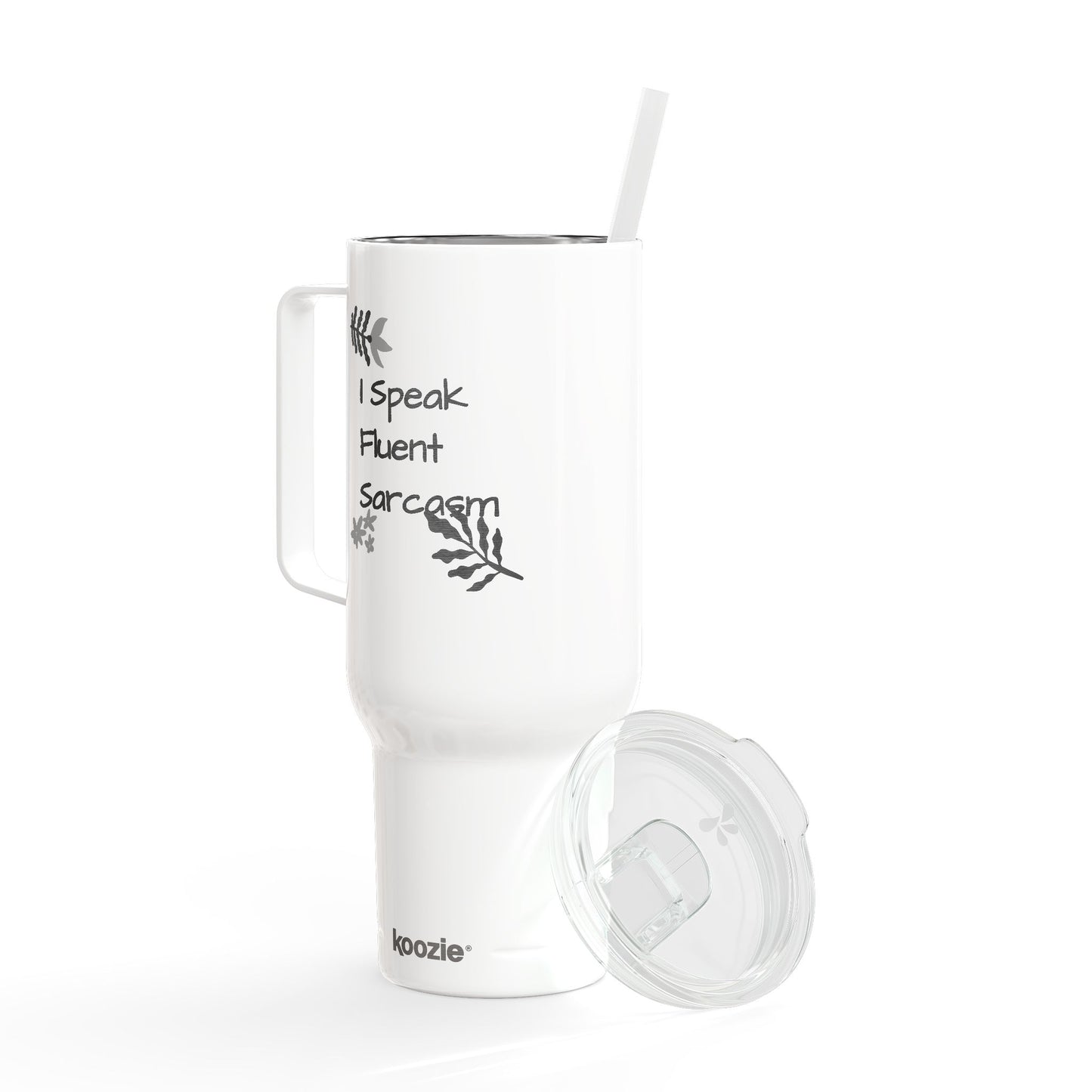 Funny Fluent Sarcasm Insulated Tumbler, 40oz - Personalized Travel Mug