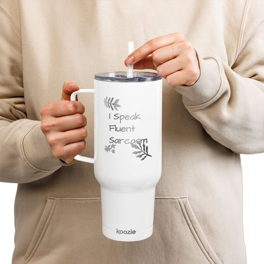 Funny Fluent Sarcasm Insulated Tumbler, 40oz - Personalized Travel Mug