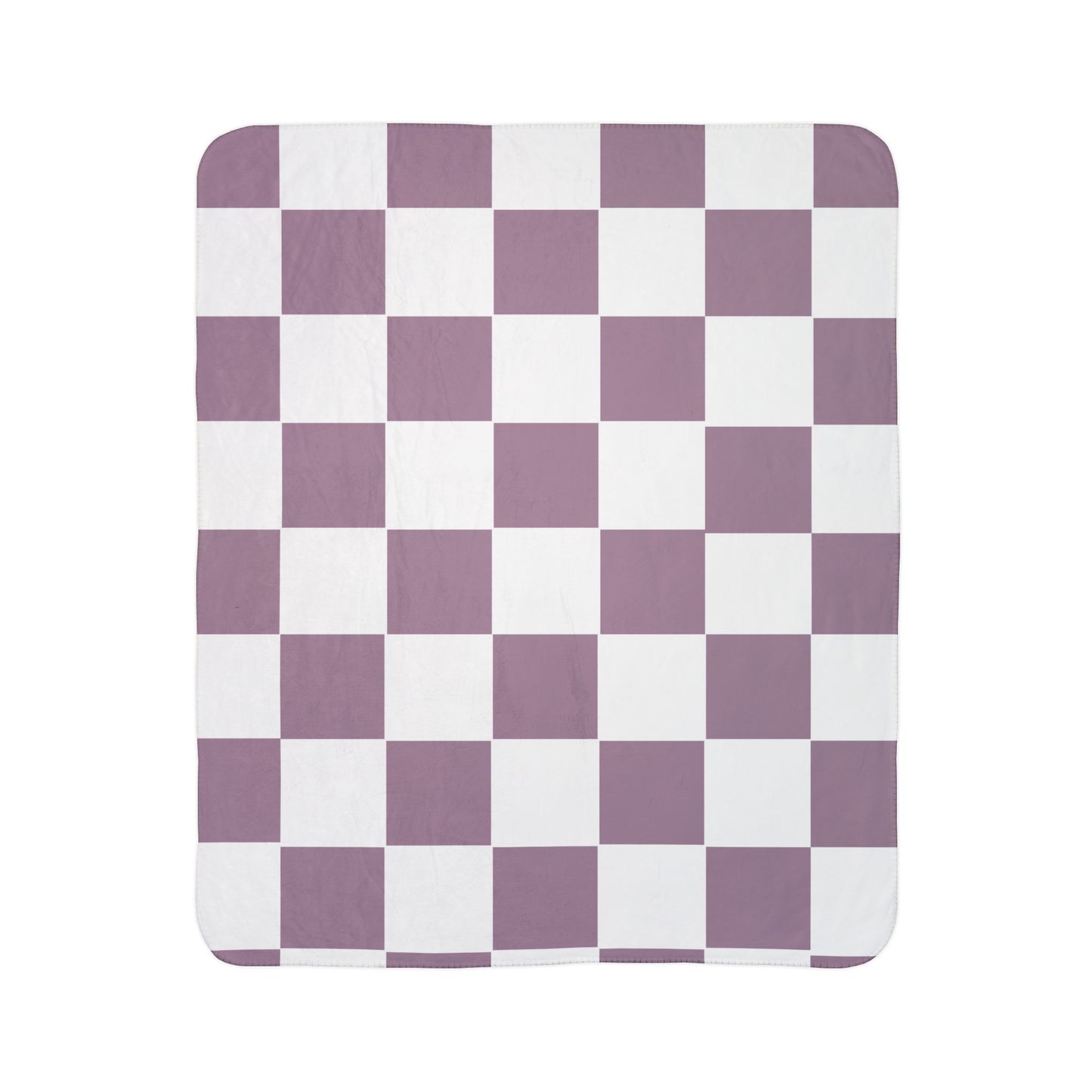 Cozy Checkerboard Fleece Sherpa Blanket - Perfect for Home Decor