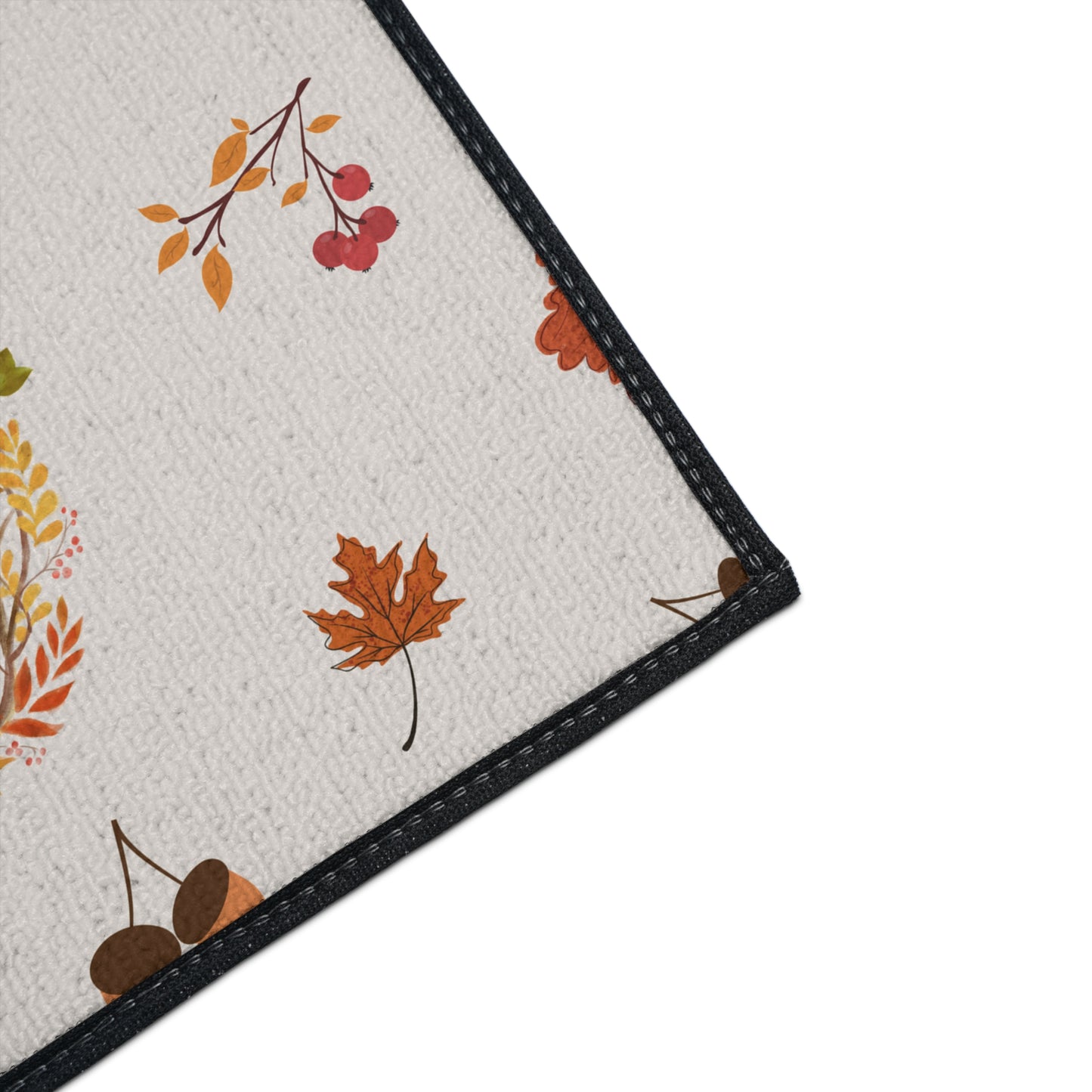 Floor Mat - Autumn-Themed Heavy Duty Rug, Fall Decor, Pet-Friendly, Cozy Living Room Accent