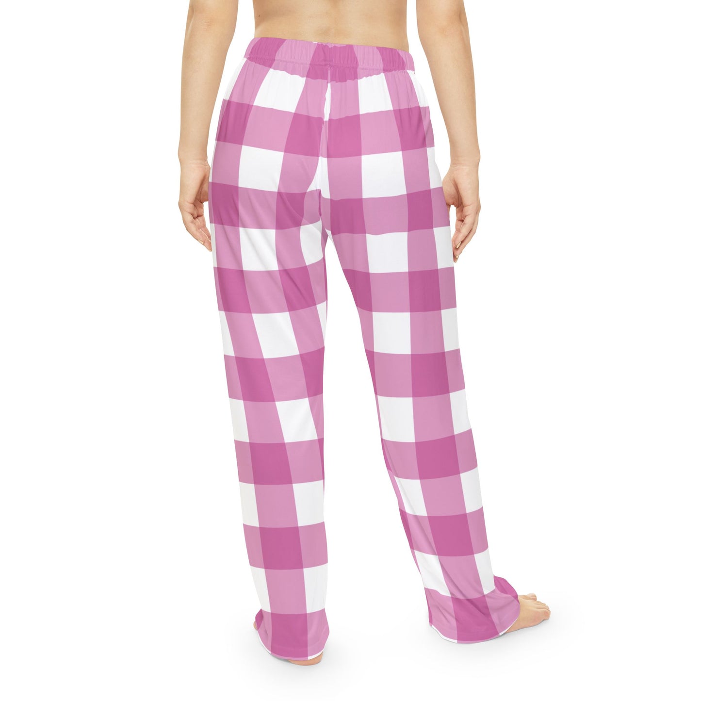 Pink Gingham Pajama Pants