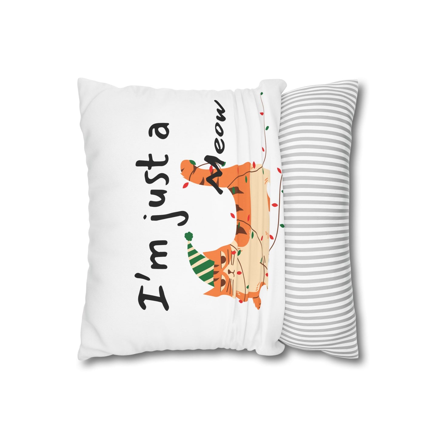 Whimsical Cat Pillowcase