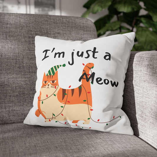 Whimsical Cat Pillowcase
