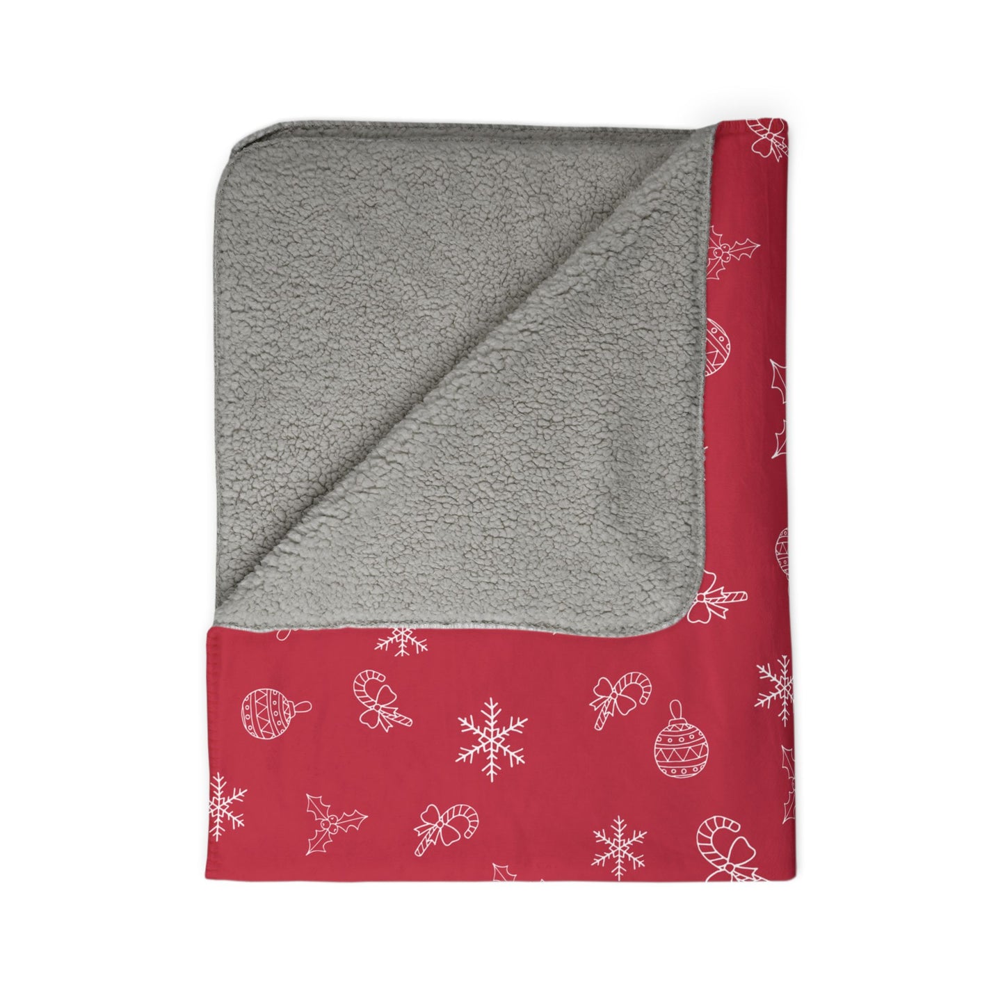 Holiday Fleece Sherpa Blanket