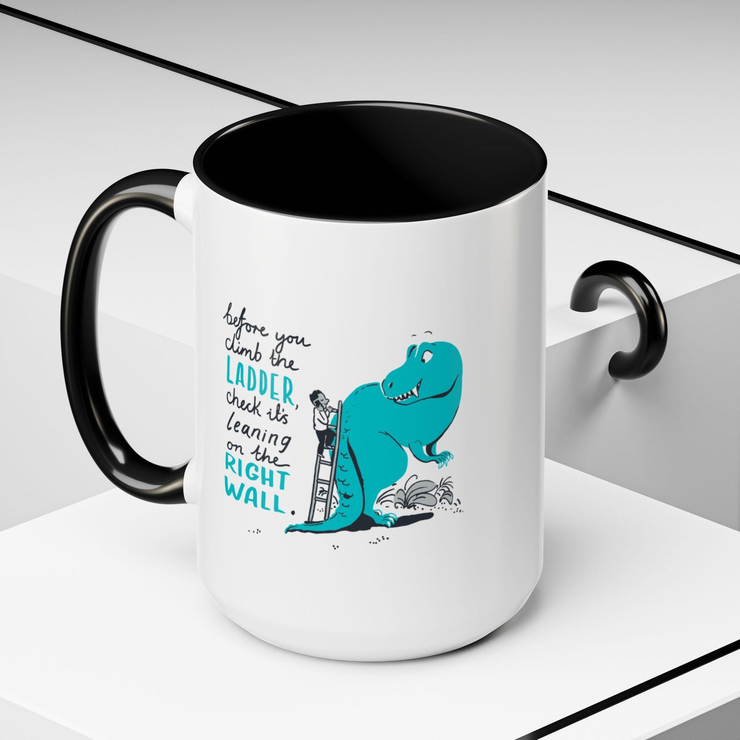 Motivational Coffee Mug with Fun Dinosaur Design | Perfect Gift for Office, Home, and Special Occasions