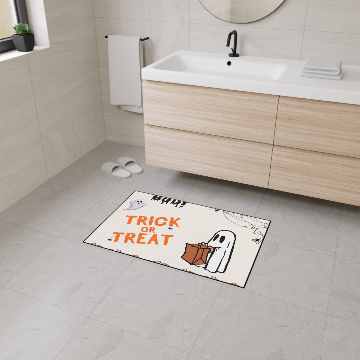 Halloween Floor Mat - Ghost Design