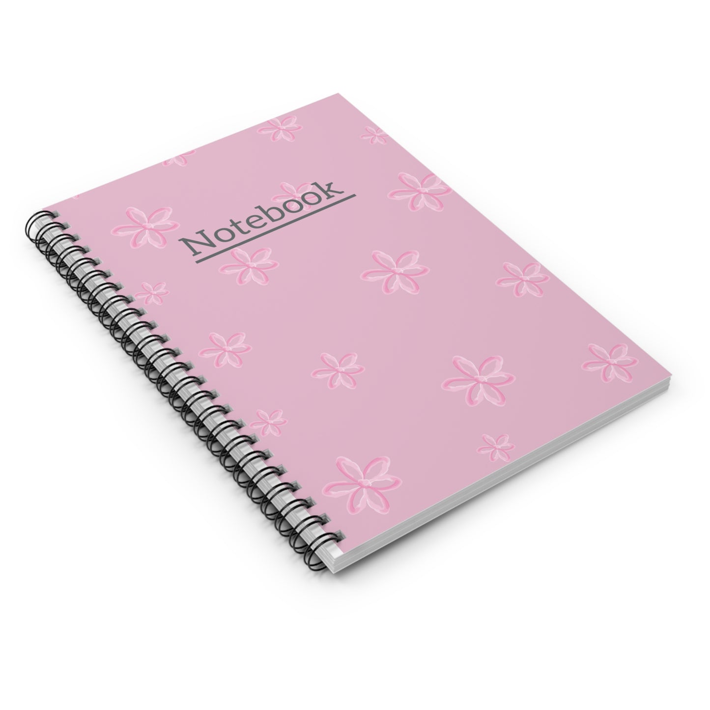 Pink Floral Spiral Notebook - Perfect for Journaling & School