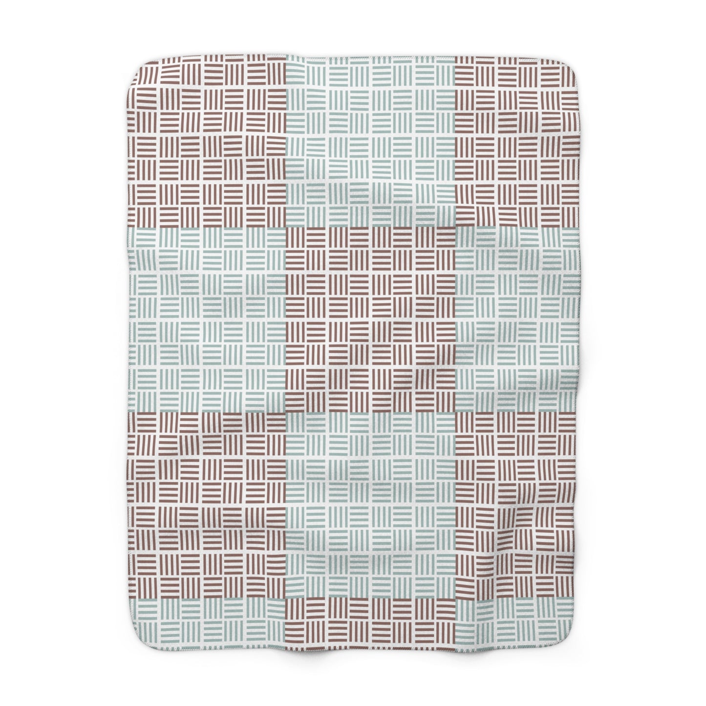 Sherpa Fleece Blanket - Cozy Geometric Soft Throw for Home, Perfect Holiday Gift and Modern Decor