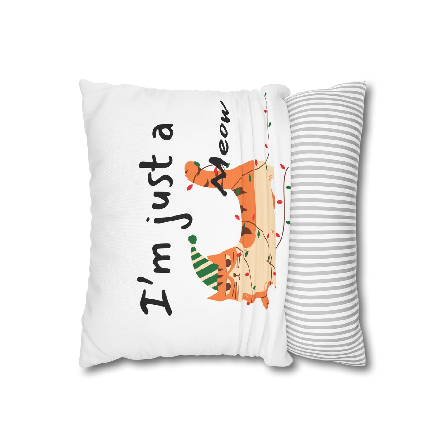 Whimsical Cat Pillowcase