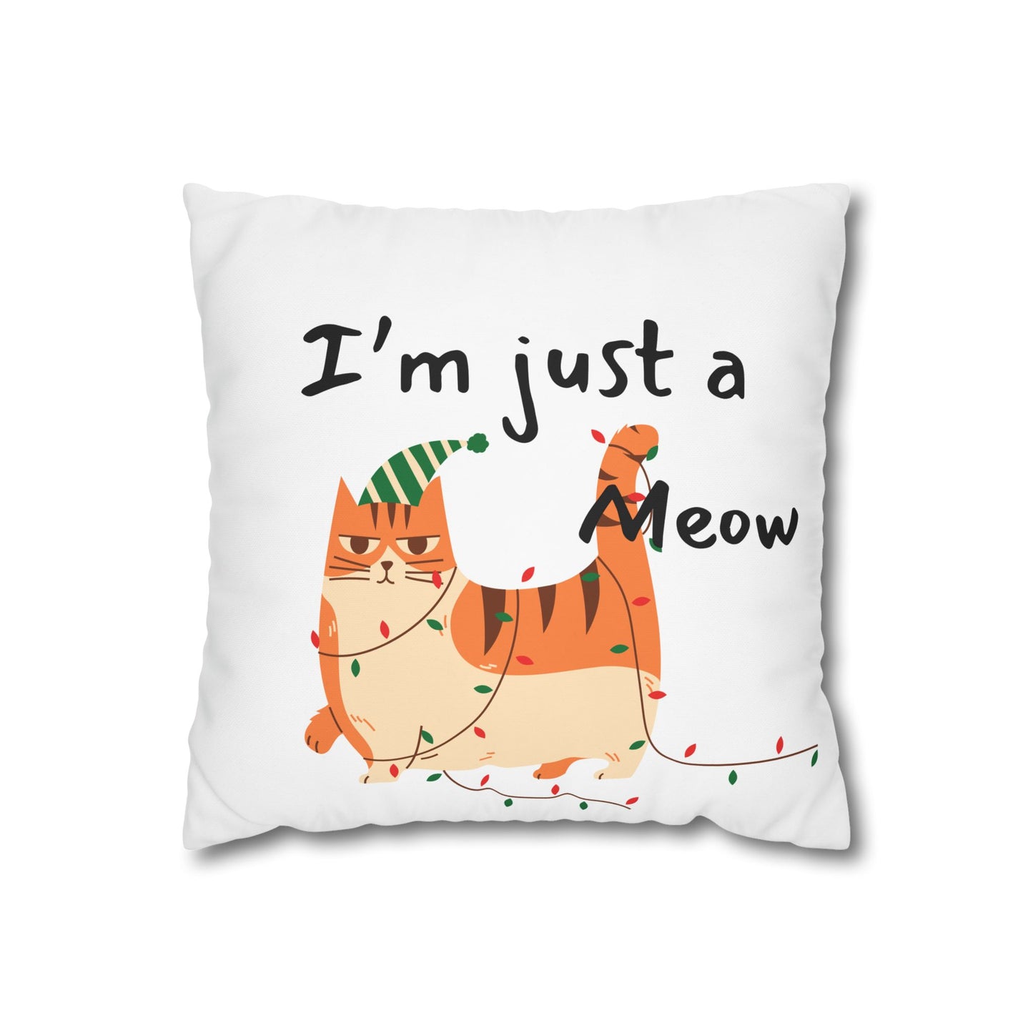 Whimsical Cat Pillowcase