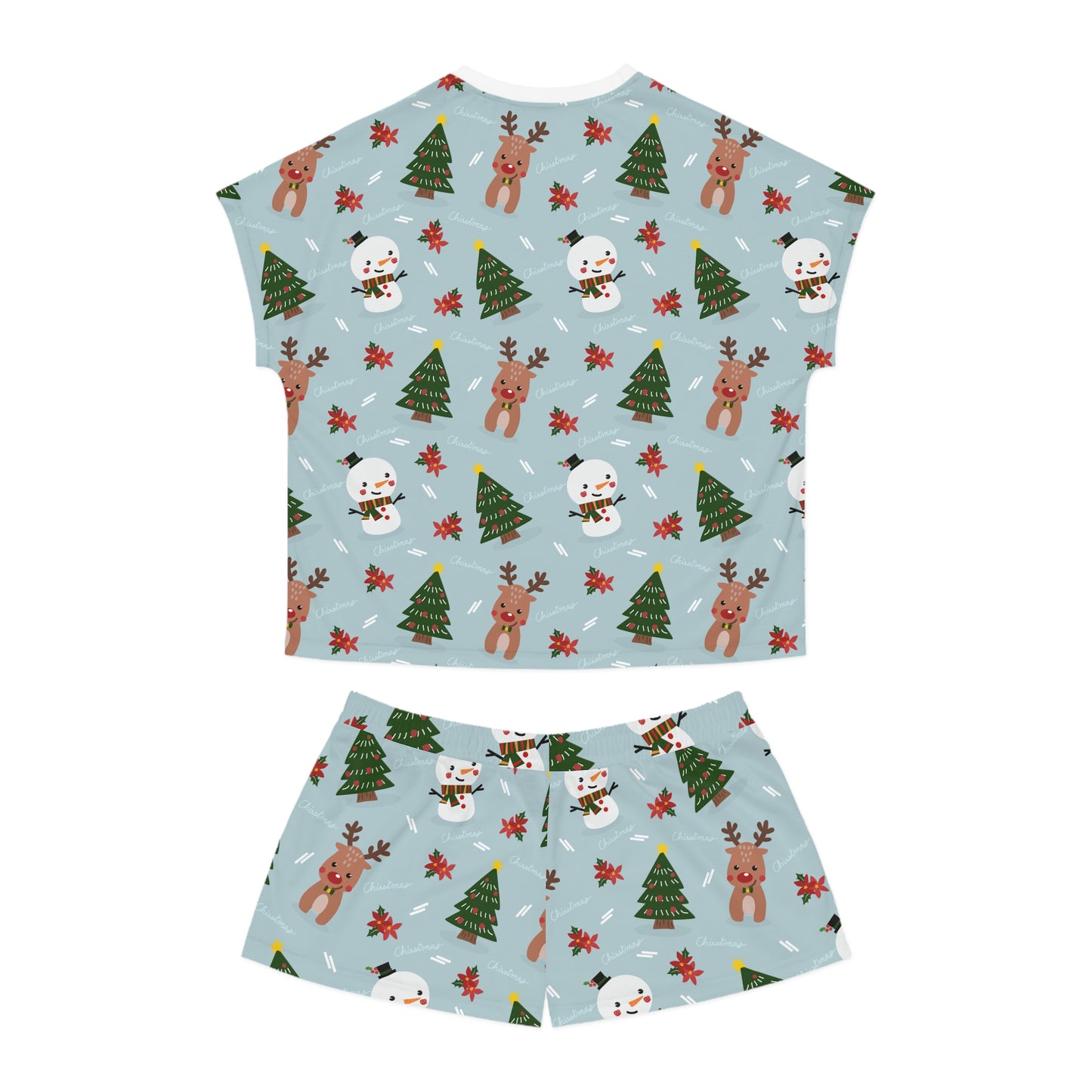 Festive Women's Short Pajama Set