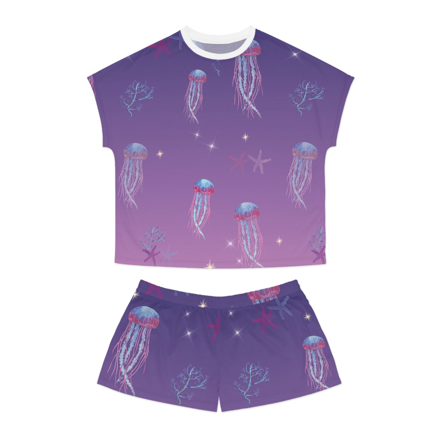 Short Pajama Set - Jellyfish Dream Women's Pajamas