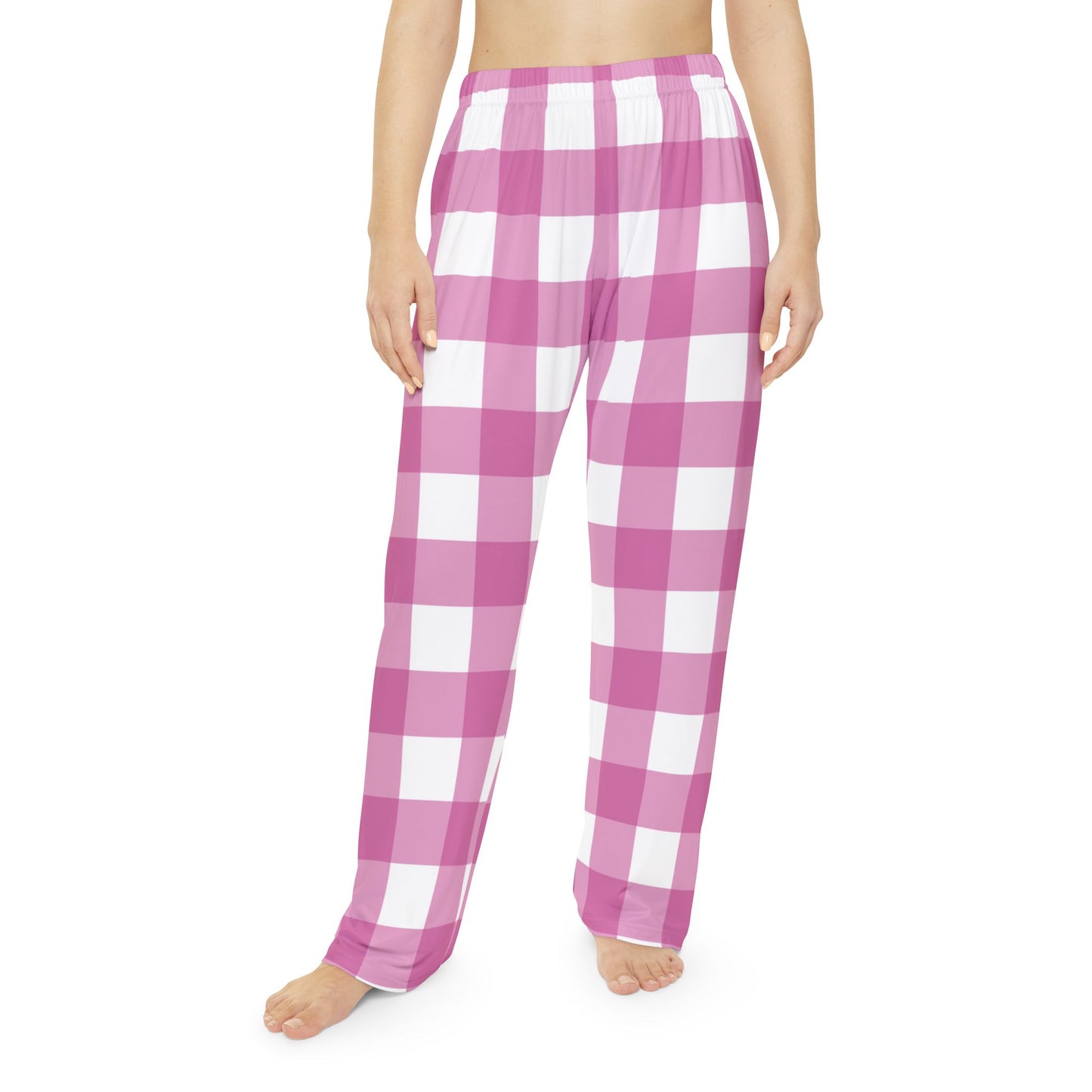 Pink Gingham Pajama Pants