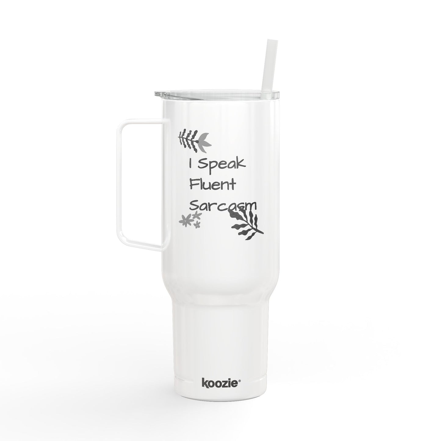 Funny Fluent Sarcasm Insulated Tumbler, 40oz - Personalized Travel Mug