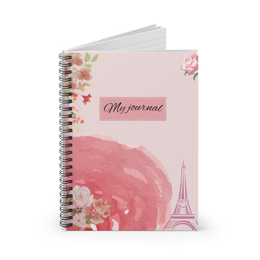Elegant Floral Spiral Notebook - Perfect for Journaling, Note-taking, Stationery Gifts, or Wedding Planning