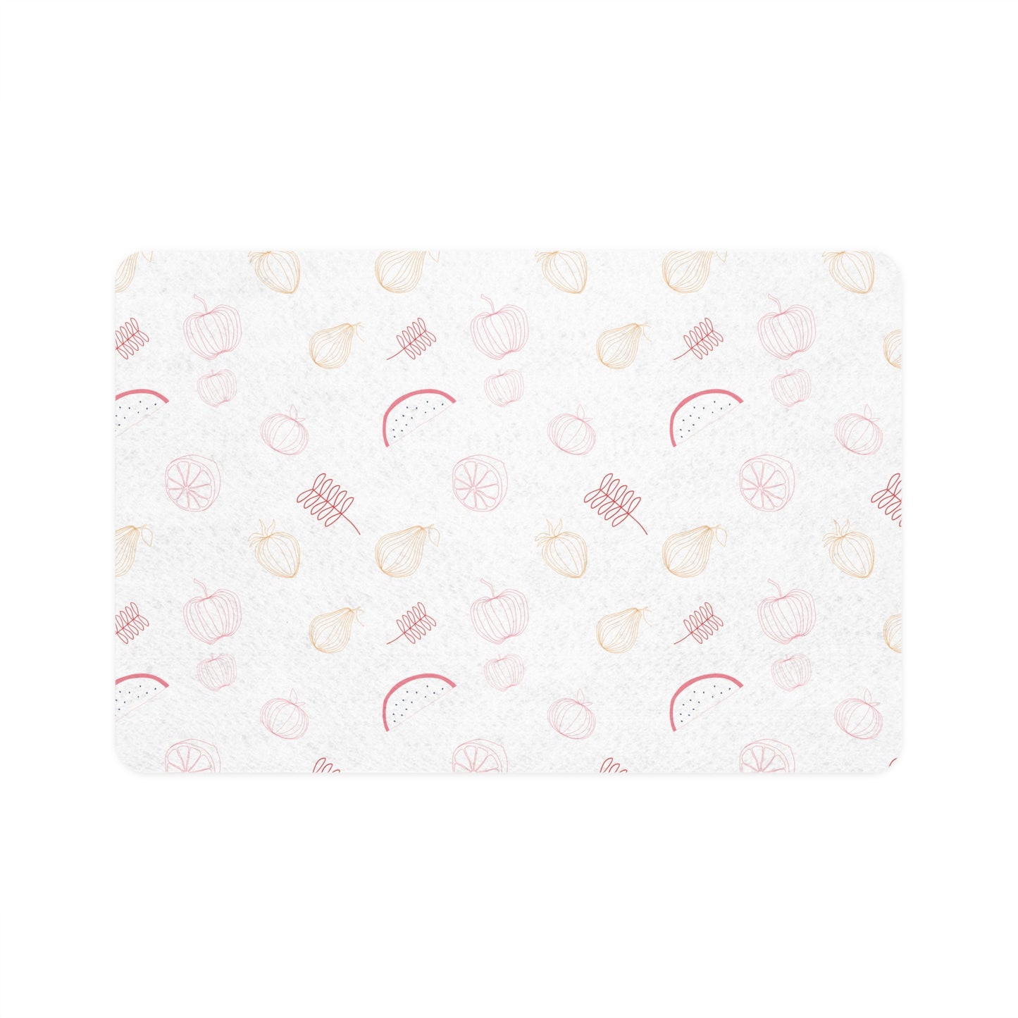 Floral Pet Feeding Mat - Non-Slip Washable for Dogs & Cats