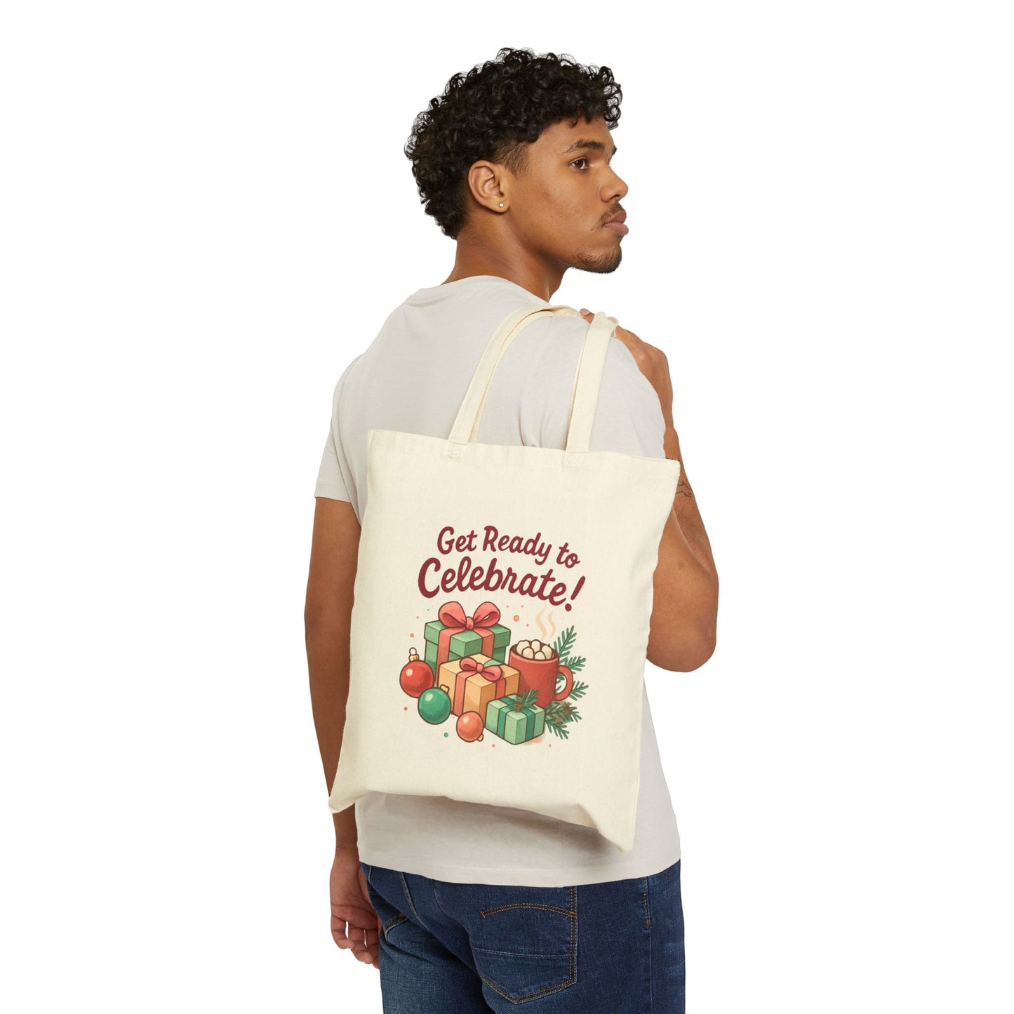 Cotton Canvas Tote Bag - Durable 15"x16" Everyday Shopping Bag