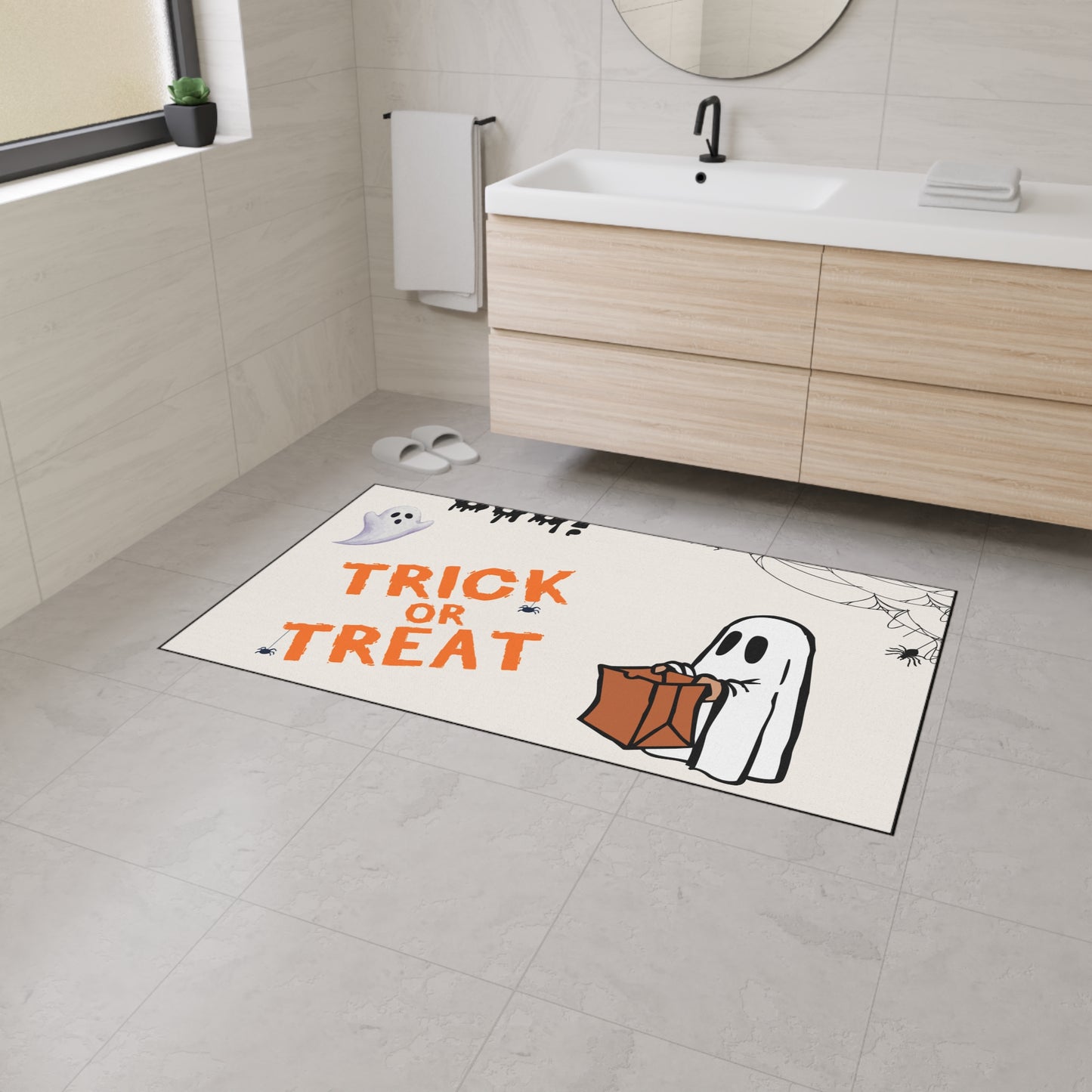 Halloween Floor Mat - Ghost Design