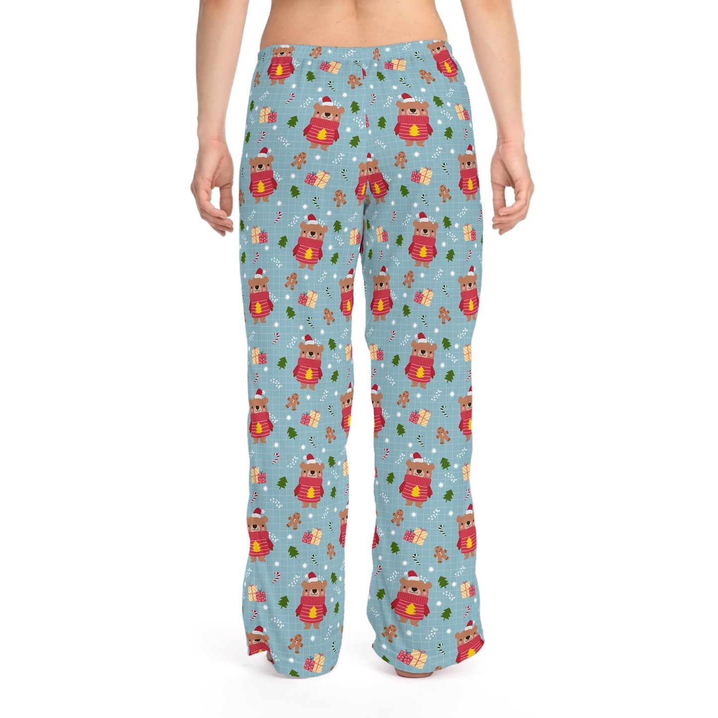 Cozy Women's Pajama Pants with Cute Bear Design