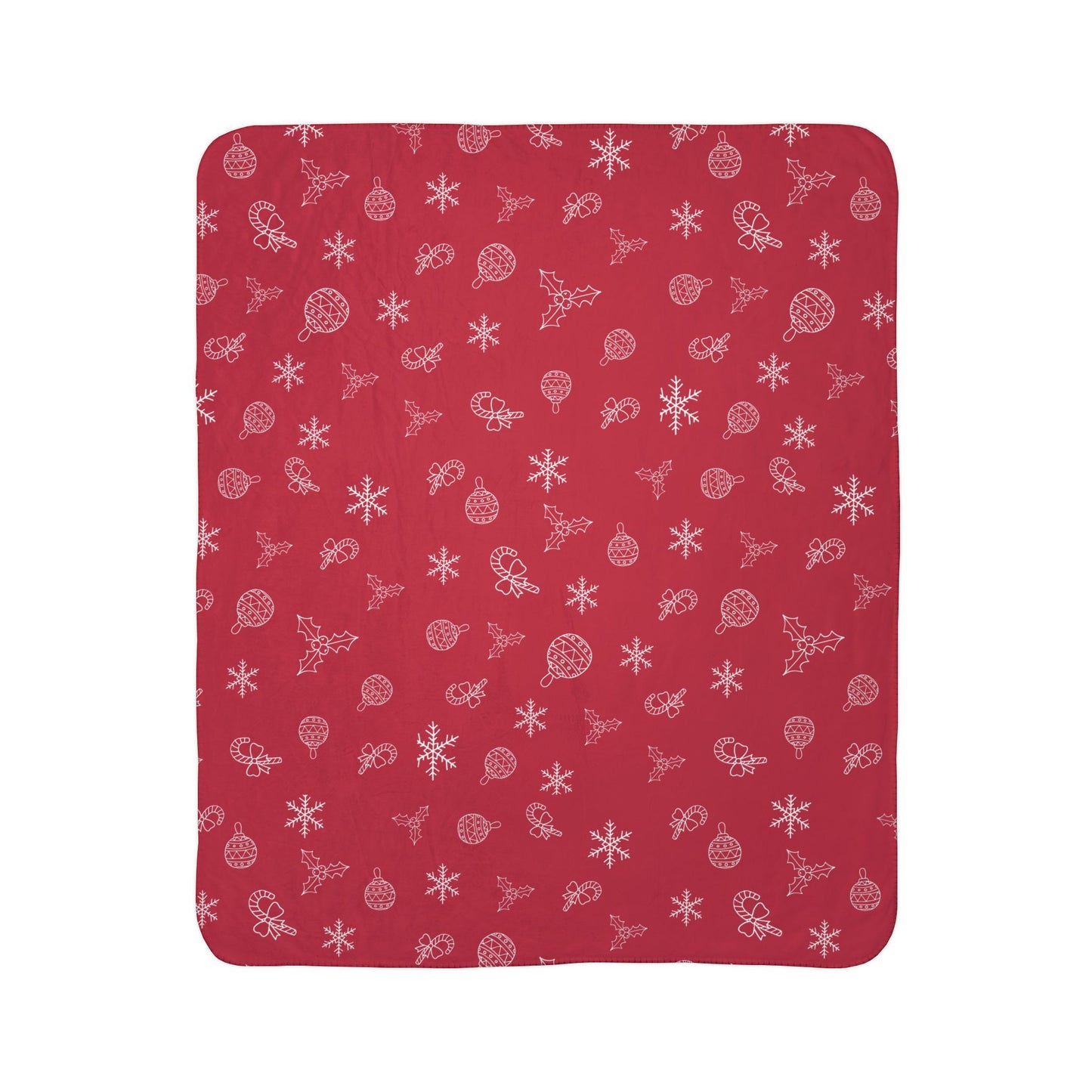 Holiday Fleece Sherpa Blanket