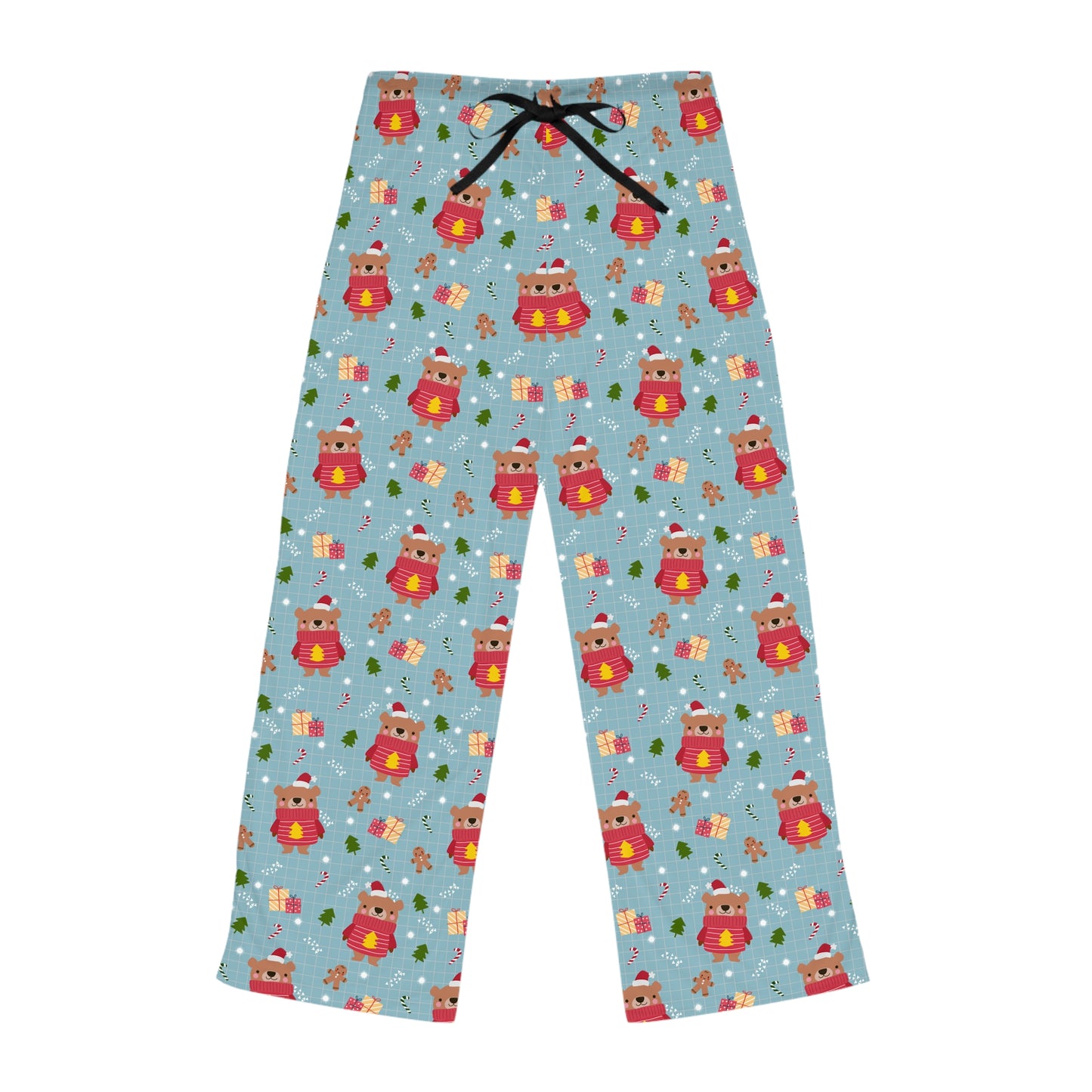Cozy Women's Pajama Pants with Cute Bear Design
