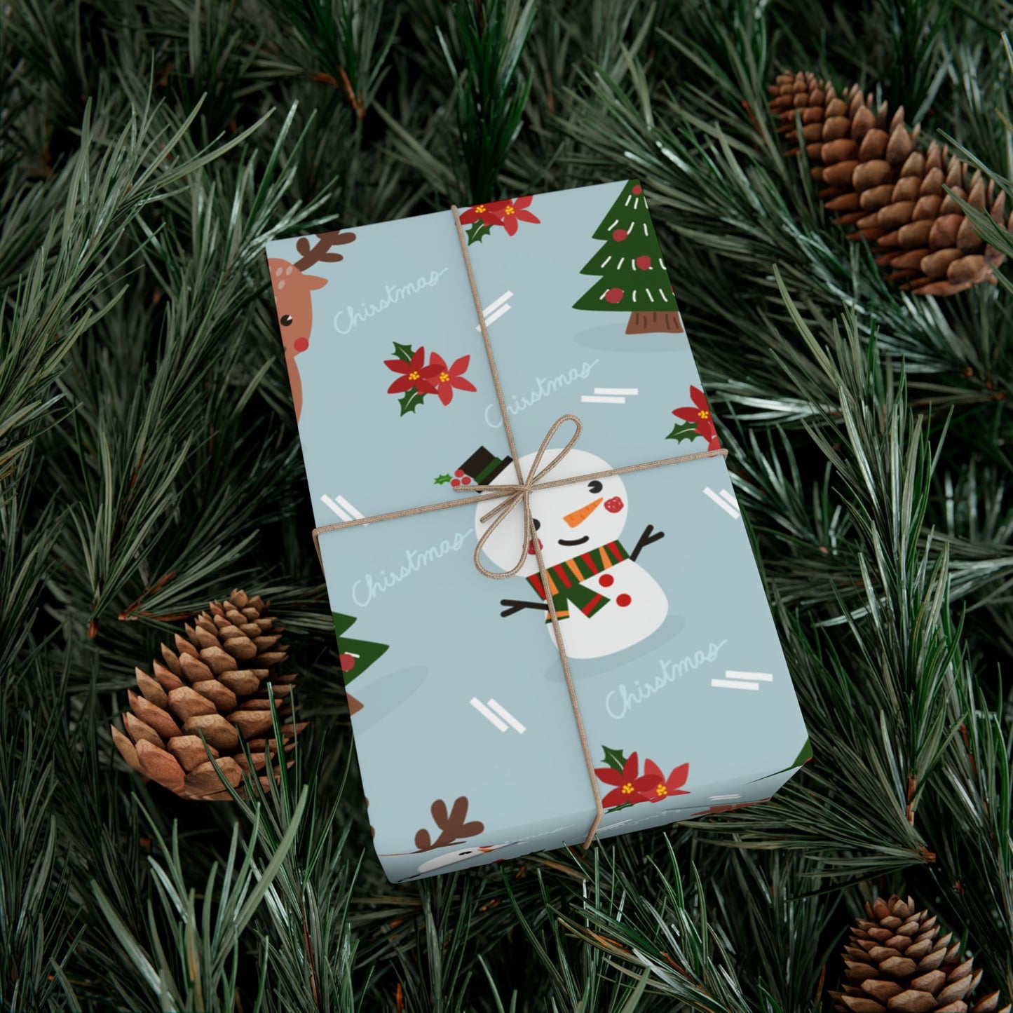 Christmas gift wrap paper