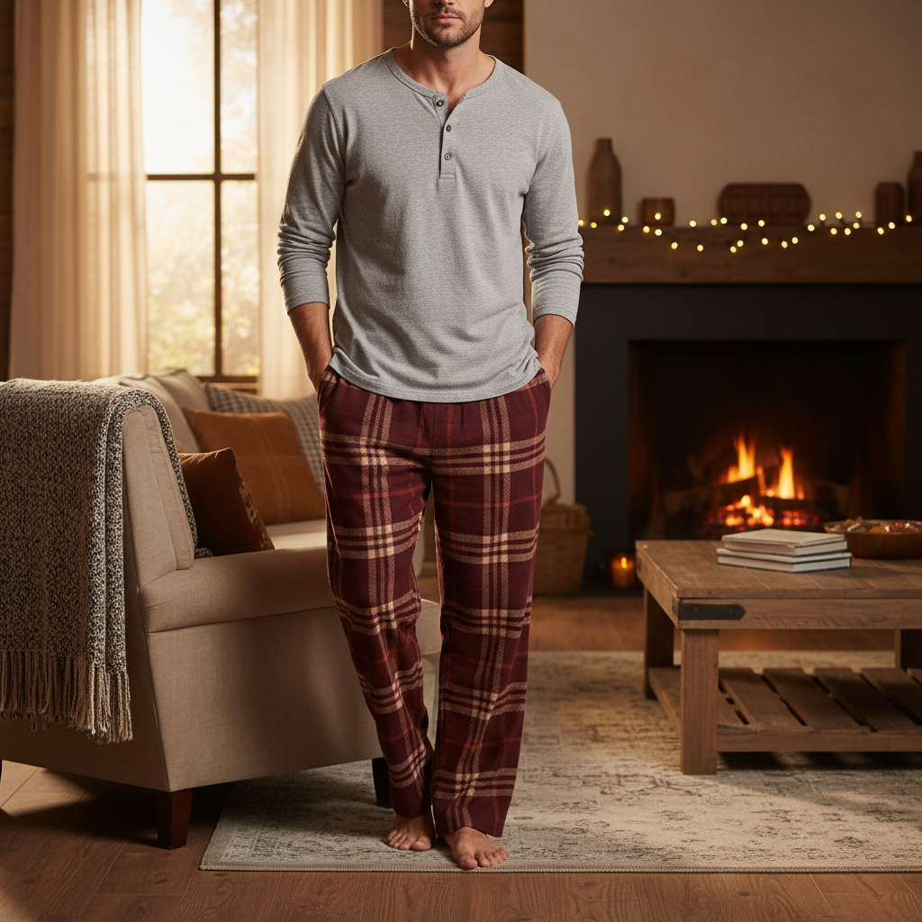 Plaid Men's Pajama Pants