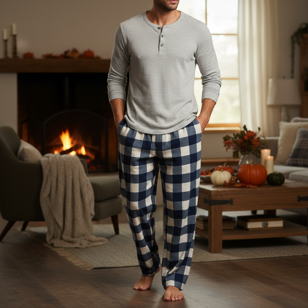 Cozy Men's Pajama Pants - Stylish Lounge Wear