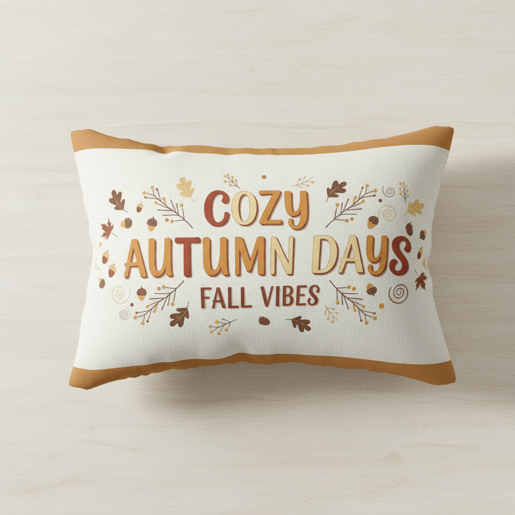 Cozy Autumn Days Pillow