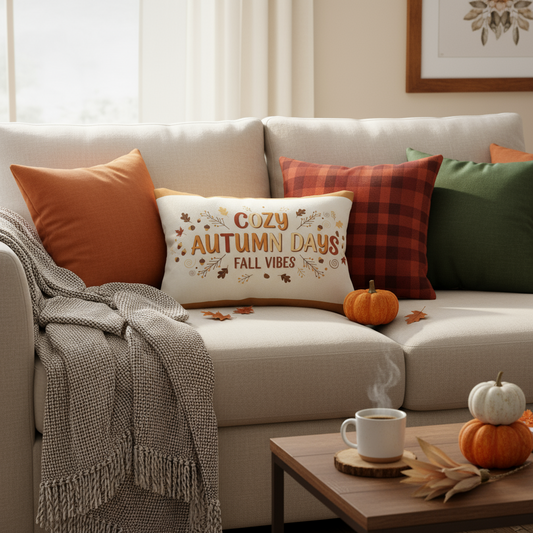 Cozy Autumn Days Pillow