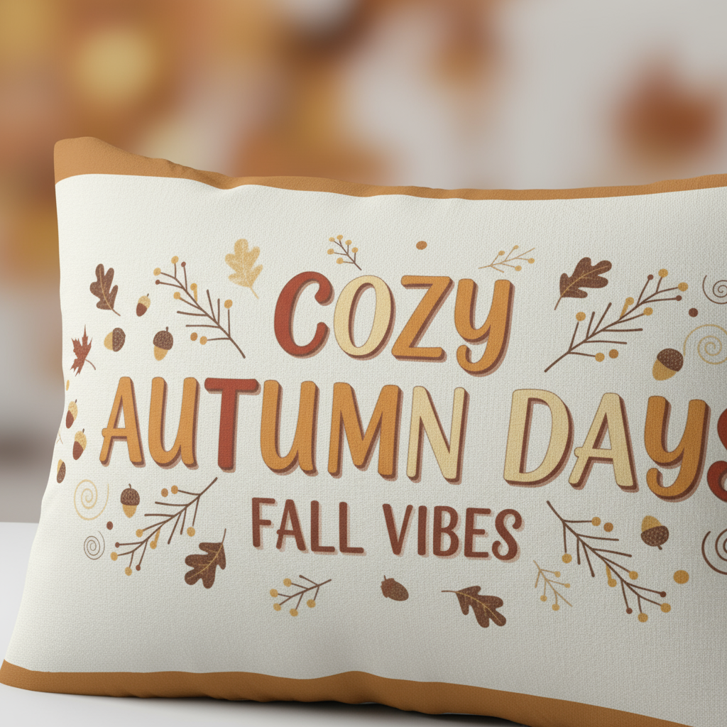 Cozy Autumn Days Pillow