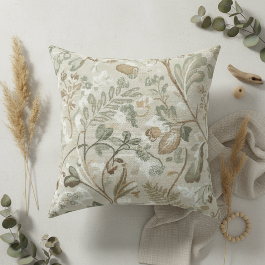 Coussin carré floral