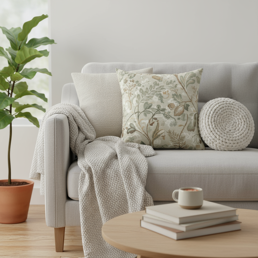 Floral Square Pillow