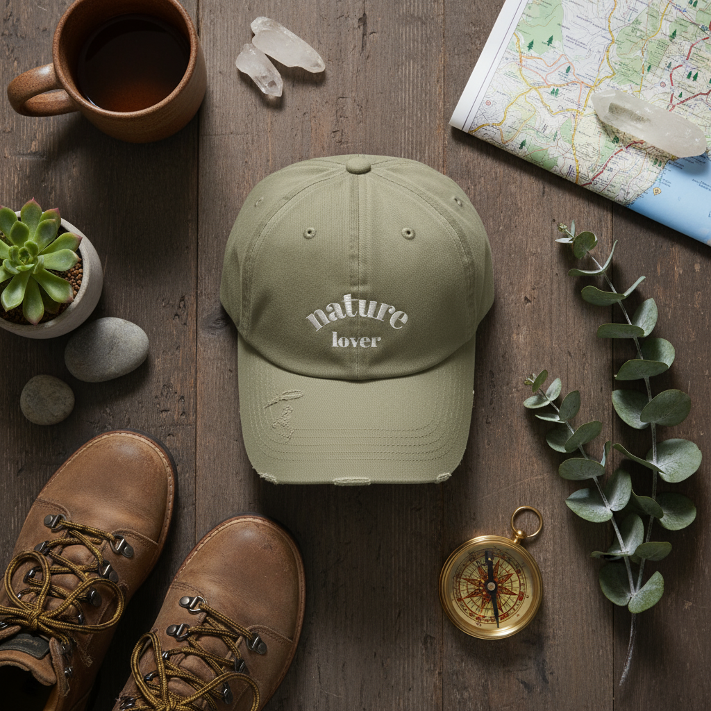 Distressed Cap - Nature Lover Design