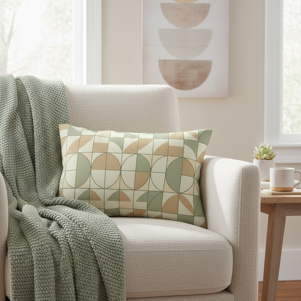 Geometric Lumbar Pillow