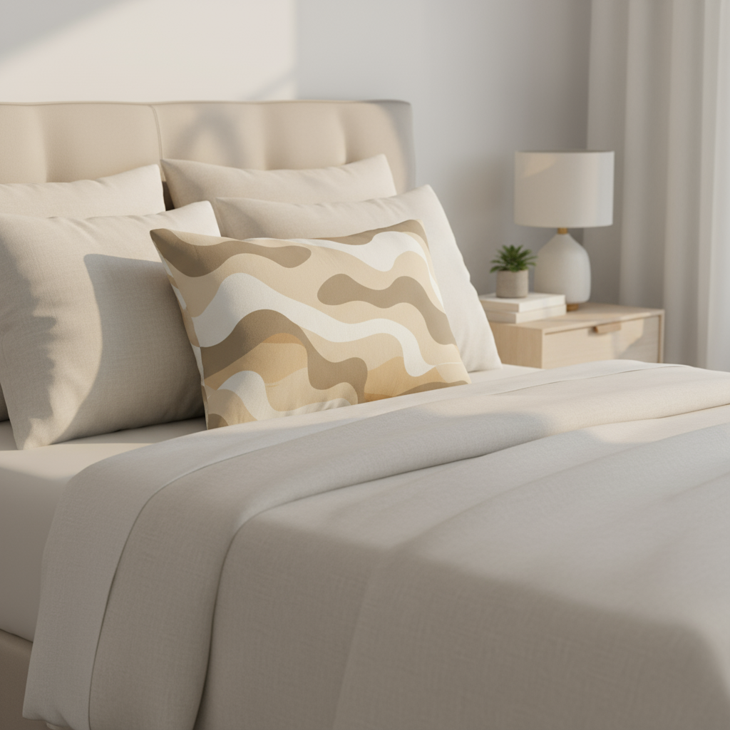 Abstract Wavy Lumbar Pillow