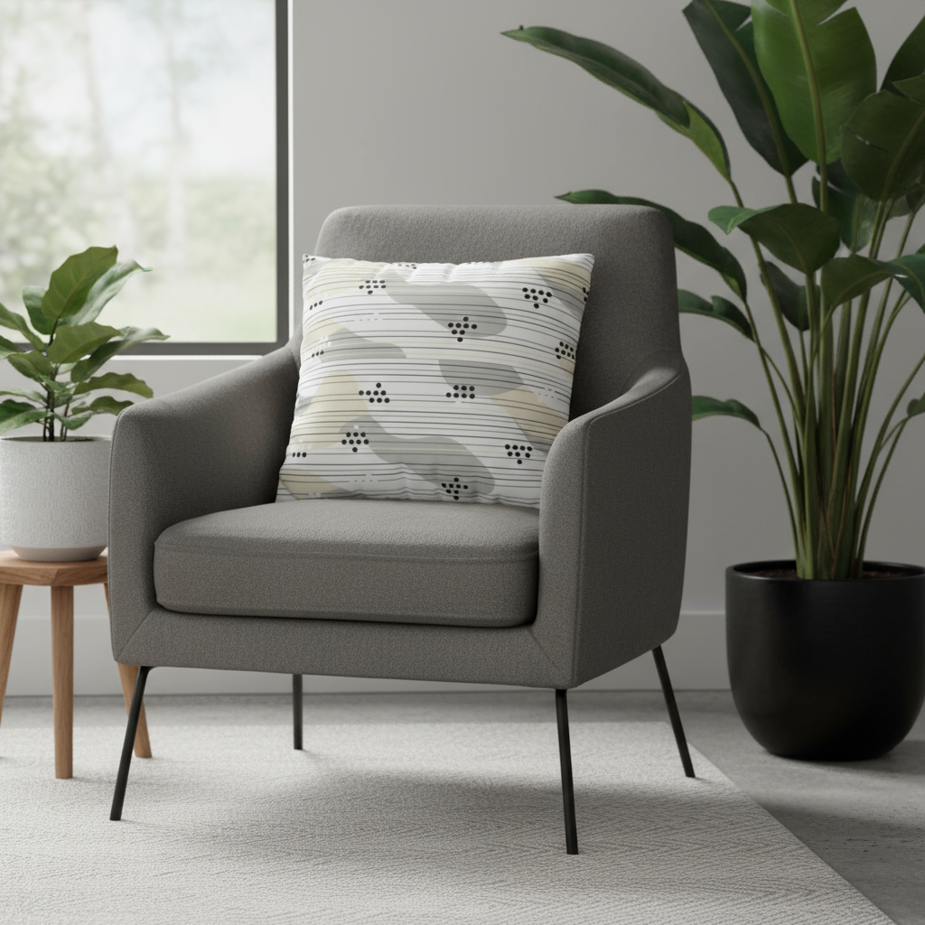 Square Pillowcase - Modern Abstract Design