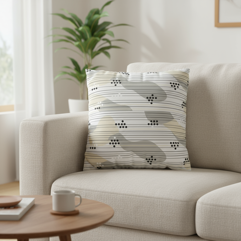 Square Pillowcase - Modern Abstract Design
