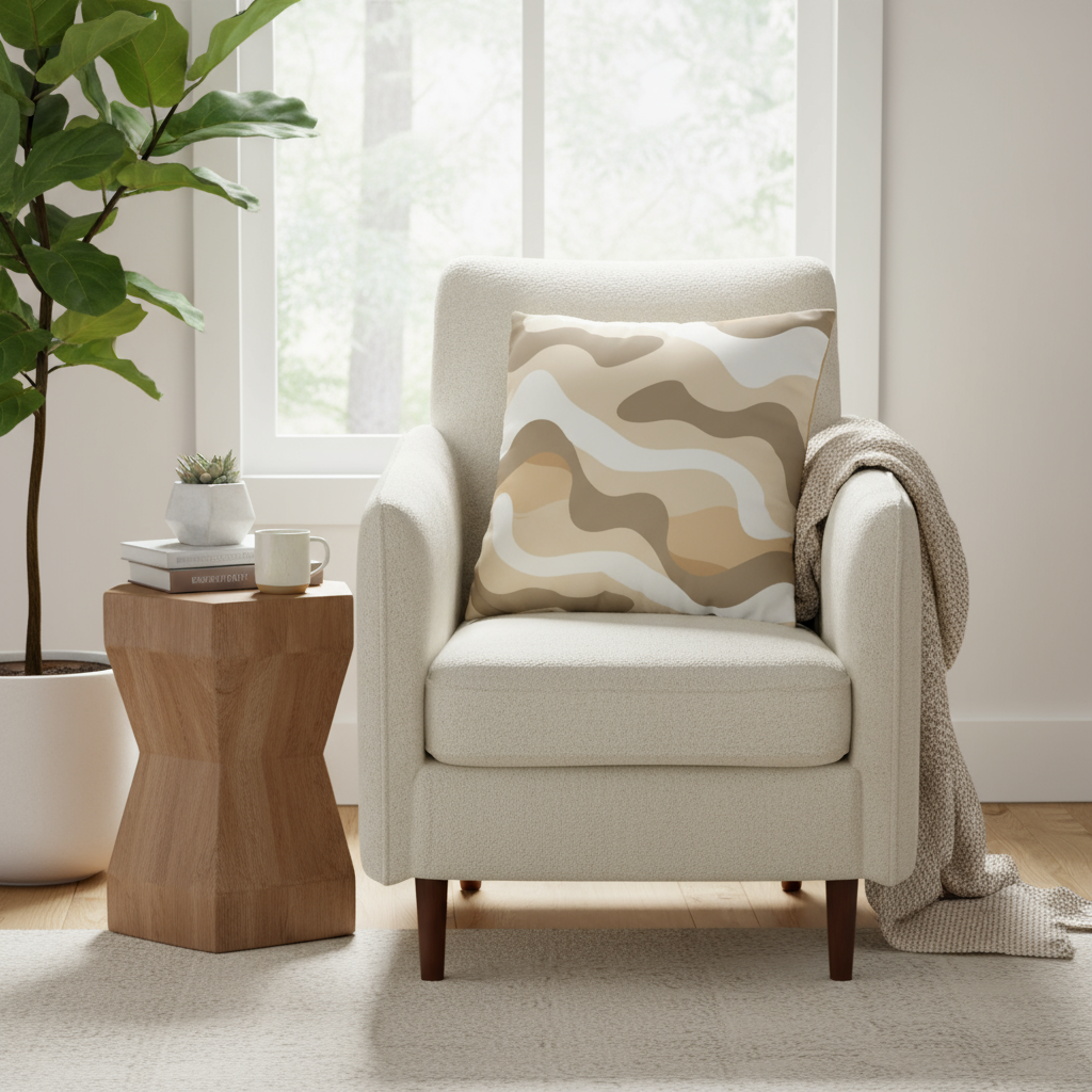 Abstract Wave Pillowcase