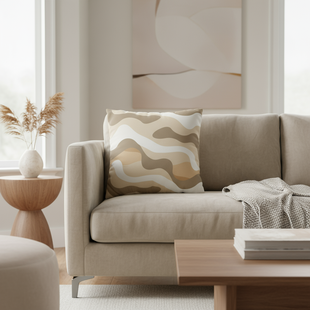 Abstract Wave Pillowcase